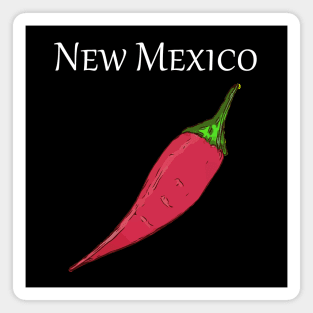 Red hot pepper as you would see in New Mexico Magnet